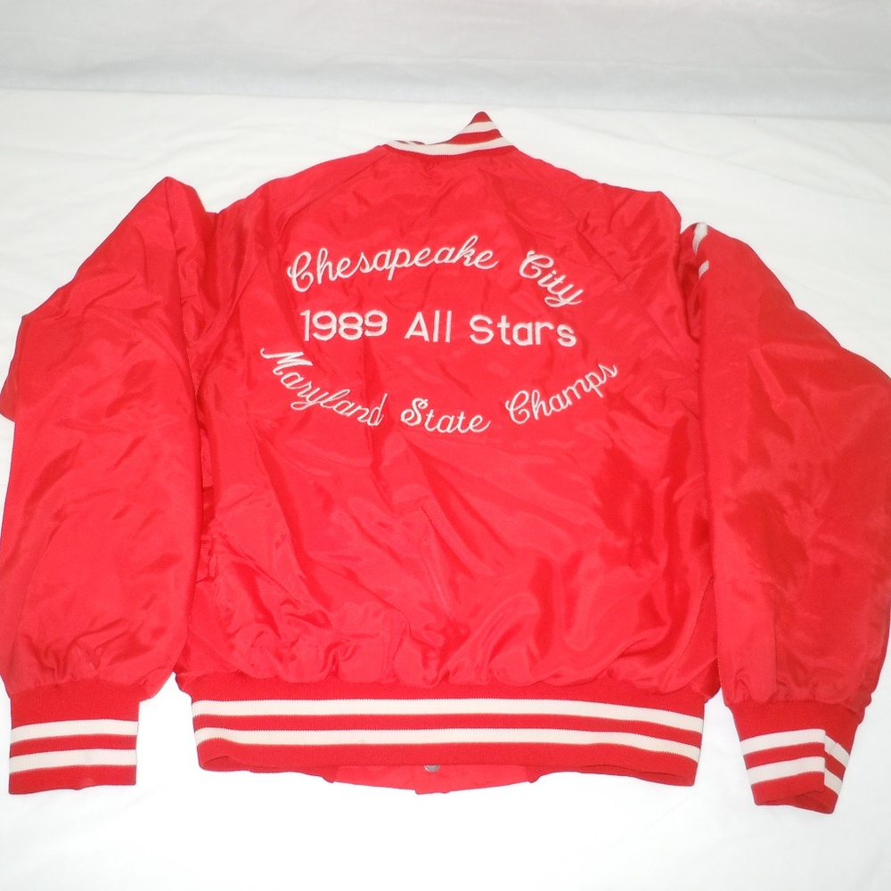 Maryland State Champs Vintage Nylon Jacket Red S
